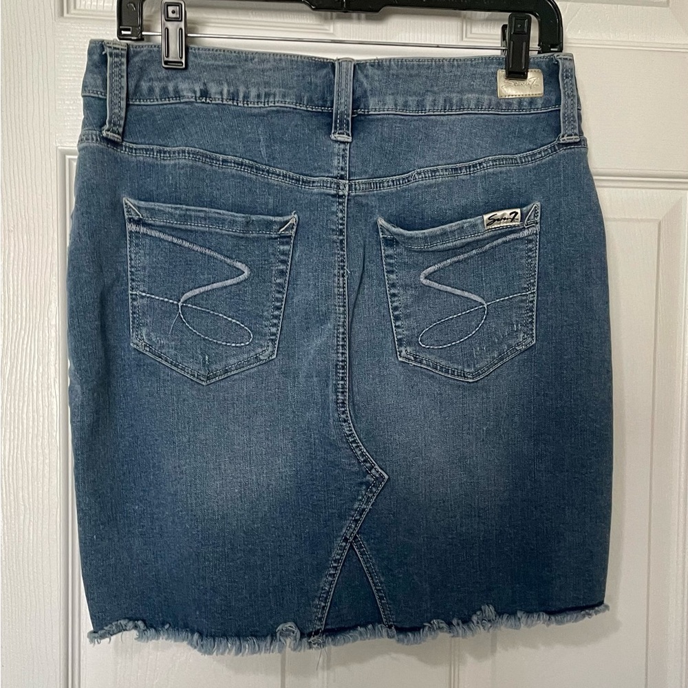 Seven7 Jean/Denim Miniskirt - Size 6